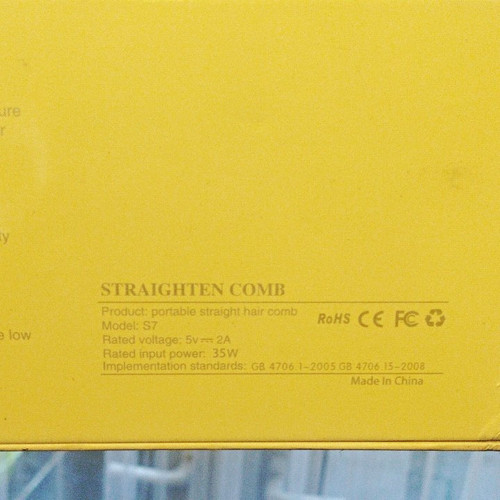 Hair straightener comb model - straightener,