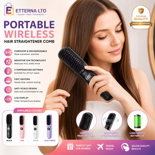 Wireless hair straightener - wireless,