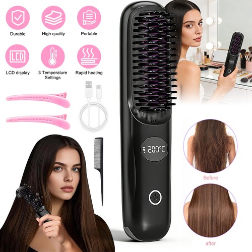 Ceramic heated electric comb - ceramic,