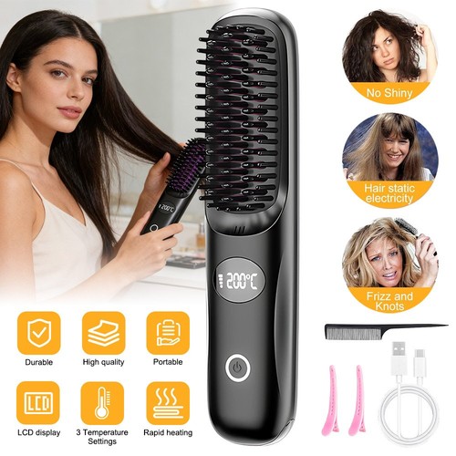 Wireless hair straight comb - hair,
