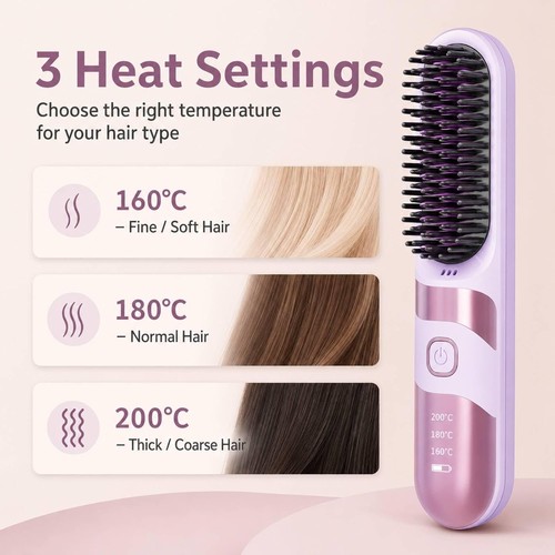 Portable cordless hot comb - portable,