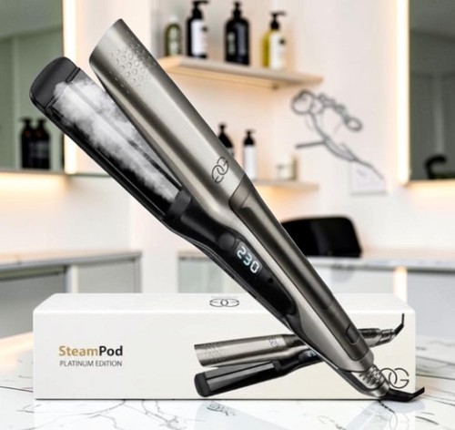 Steam hair straighteners flat - steam,